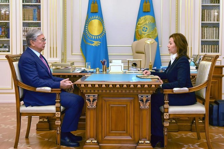Касым-Жомарт Токаев принял Мадину Абылкасымову