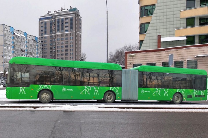 В Алматы запустили новые экологичные автобусы