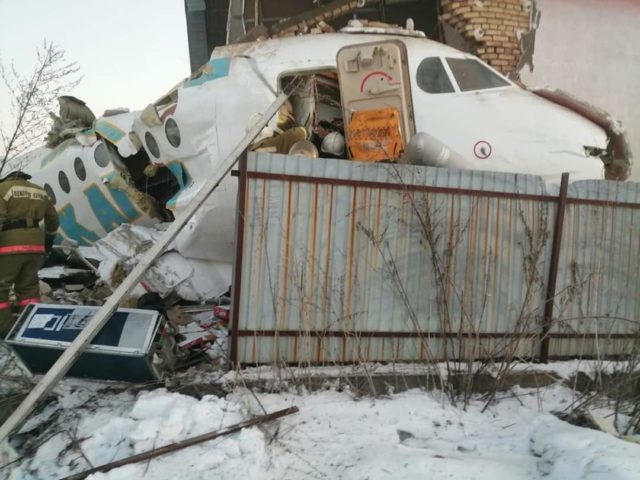 Падение самолета возле поселка Кызылту. Погибли 7 человек