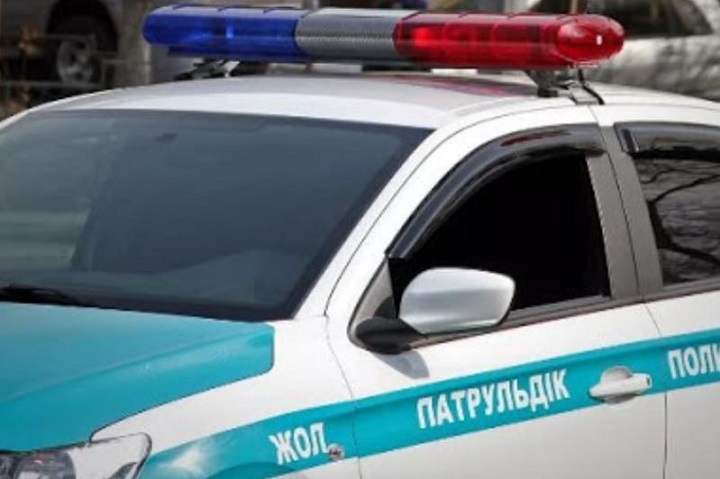 Патрульная машина сгорела в ЗКО