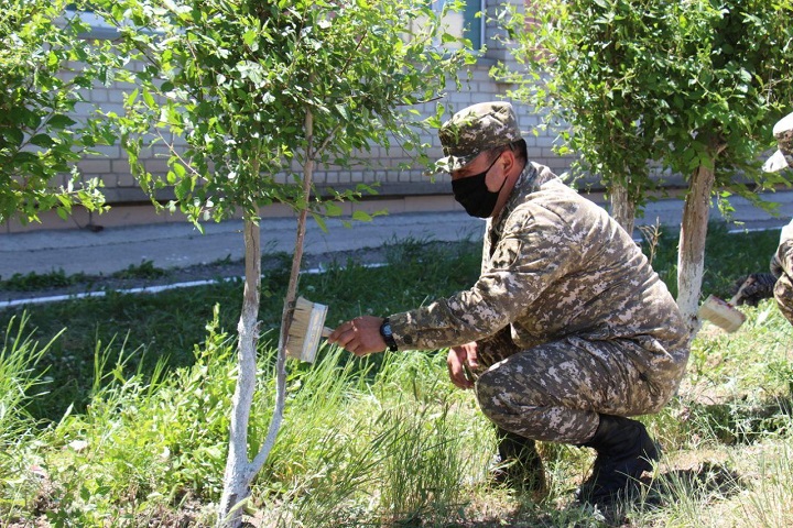 Әскери қызметшілер балаларды Халықаралық балаларды қорғау күнімен құттықтады