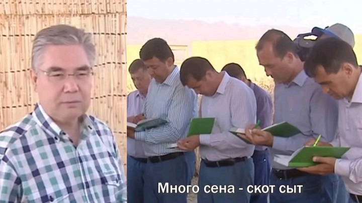 «Зачитал пословицы о сельском хозяйстве». Как президент Туркменистана ездит по регионам страны