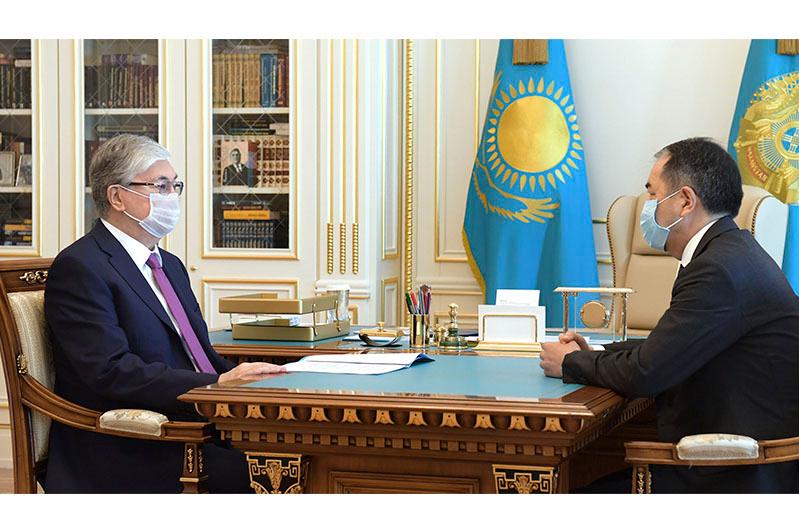 Касым-Жомарт Токаев встретился с Бакытжаном Сагинтаевым
