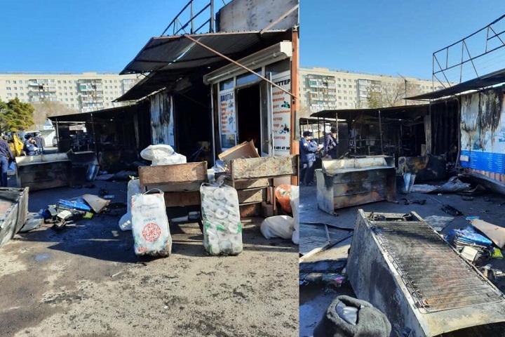 Полицейские задержали подозреваемых в поджоге рынка «Арай»