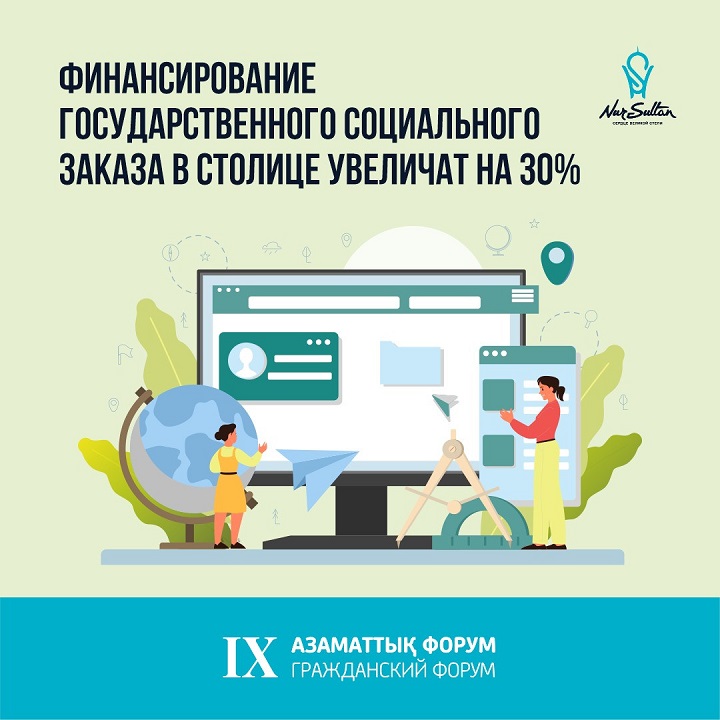 Финансирование государственного социального заказа в столице увеличат на 30%