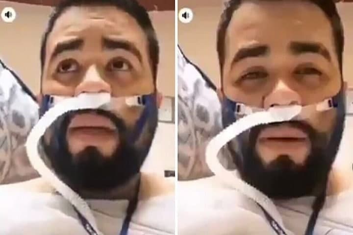«Я не прощаюсь с вами». Медбрат записал видео за несколько часов до смерти от коронавируса