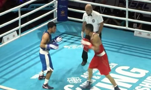 Видео полного боя чемпиона мира из Казахстана против узбекистанца за «золото» ЧА-2023 по боксу до 22 лет