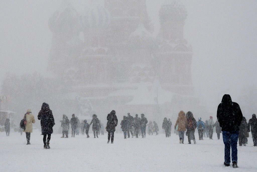 На Рождество в Москву идут сильные морозы и метель — Financial Times