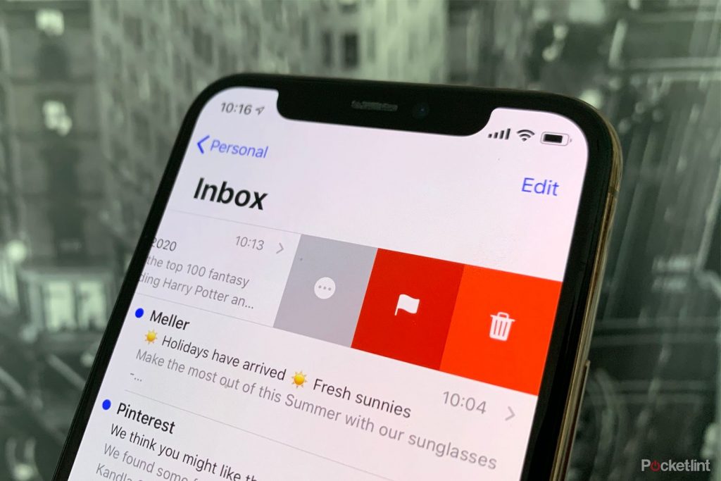 Как добавить параметры удаления и изменения смахивания в Mail и Gmail на iPhone