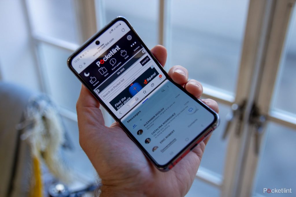 Огромный обновленный дисплей Samsung Galaxy Z Flip 5 показан на рендере