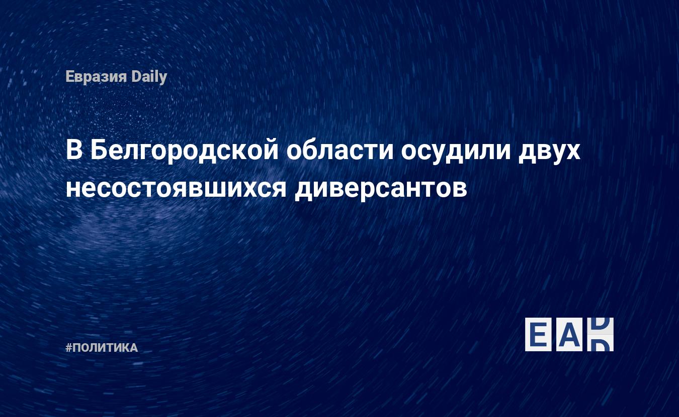 В Белгородской области осудили двух несостоявшихся диверсантов — Financial Times