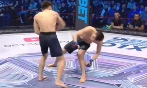 Феерическим нокаутом в первом раунде завершился чемпионский бой непобежденного «Казахского Сехудо». Видео