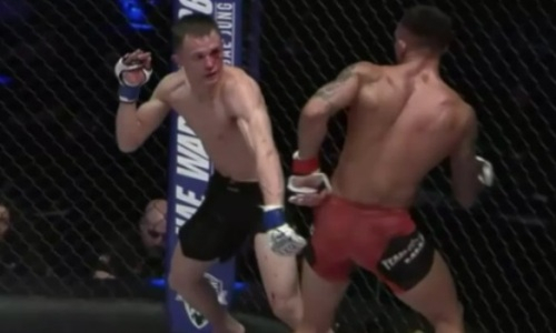 Видео полного боя претендента на UFC из Казахстана с «Динамитом»