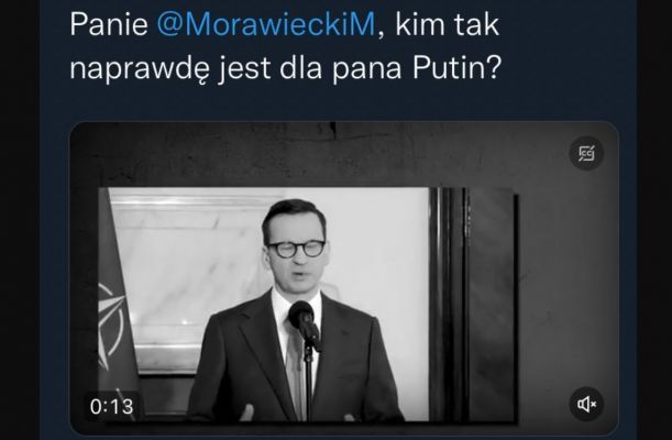 Скандал в «Твиттере»: Премьер Польши Моравецкий — «тайный друг Путина» — Financial Times
