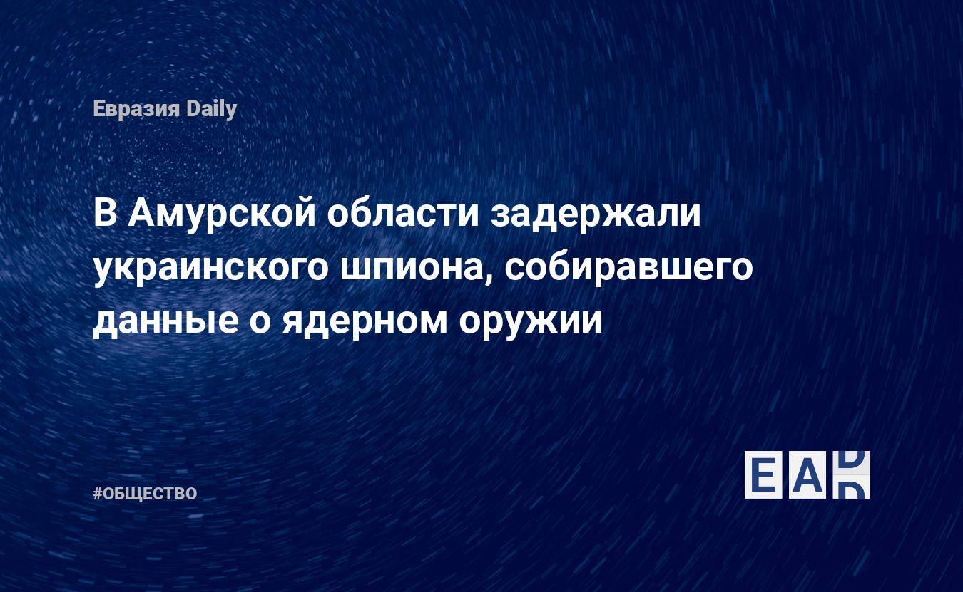 В Амурской области задержали украинского шпиона, собиравшего данные о ядерном оружии — Financial Times