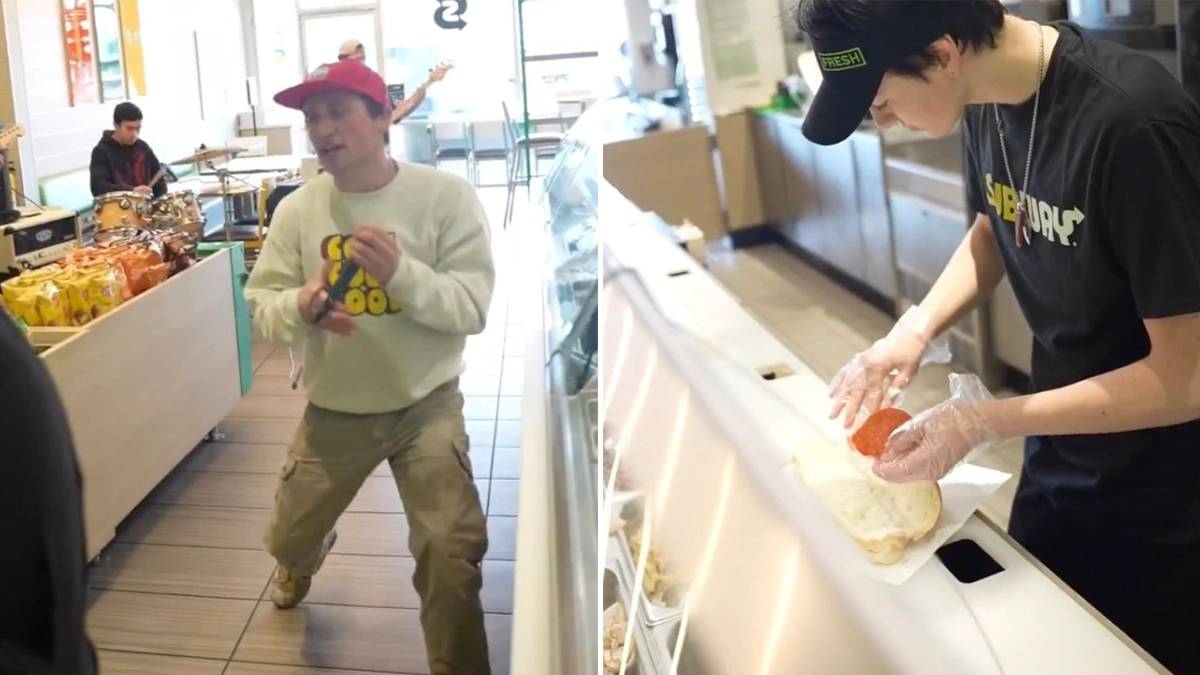 Посмотрите концерт ню-метал группы Silly Goose в магазине сэндвичей Subway — Fil