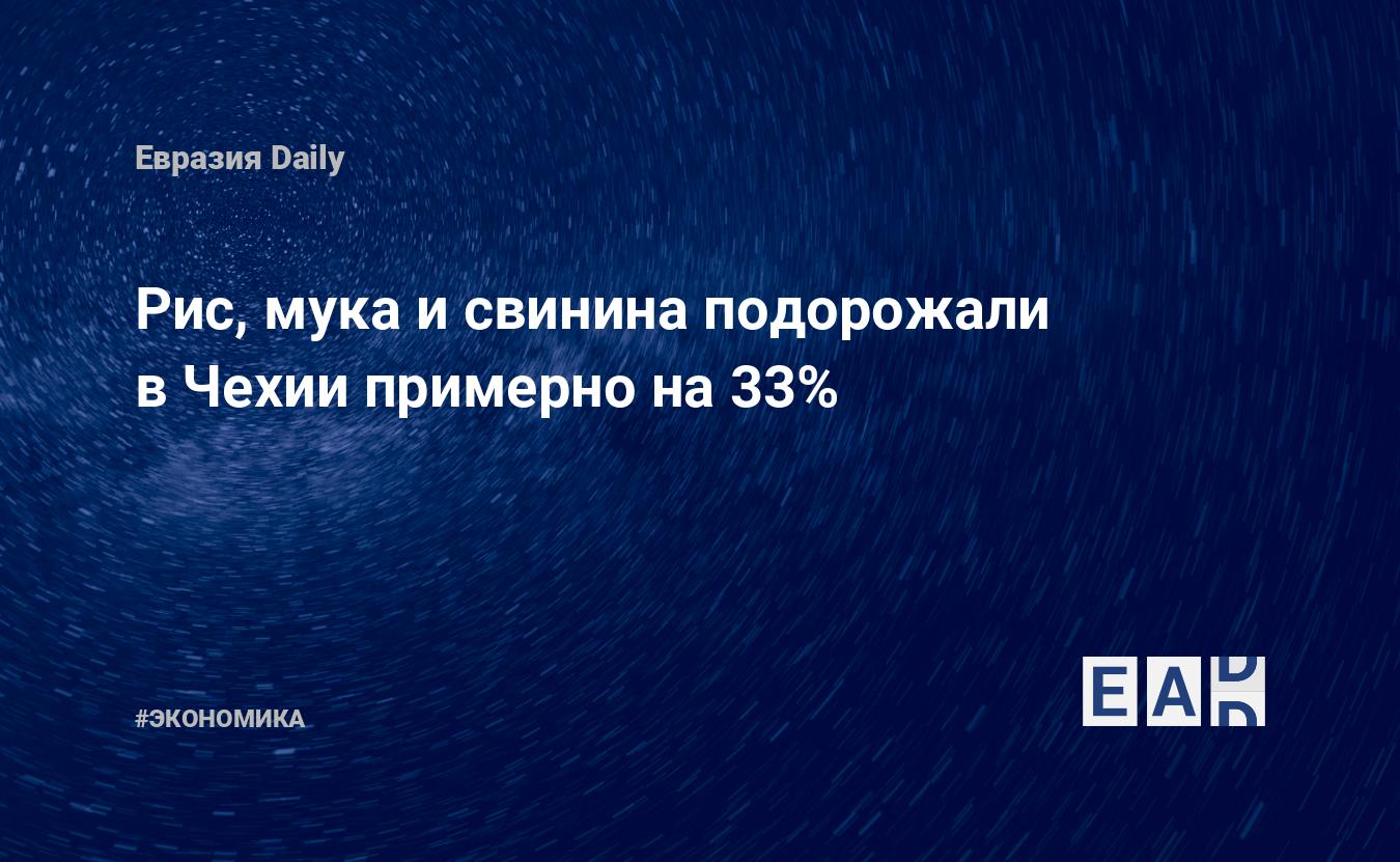 Рис, мука и свинина подорожали в Чехии примерно на 33% — Financial Times
