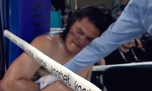 Видео тяжелого нокаута казахстанского супертяжа на вечере бокса в Южной Корее