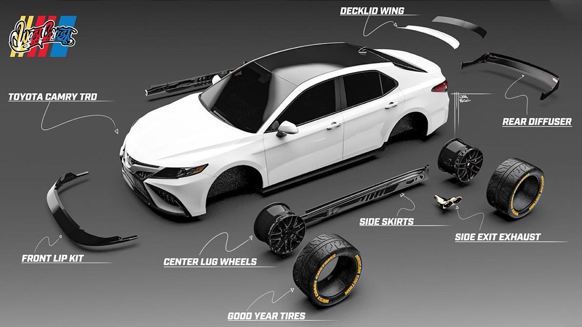 Toyota Camry в стиле NASCAR сделает West Coast Customs