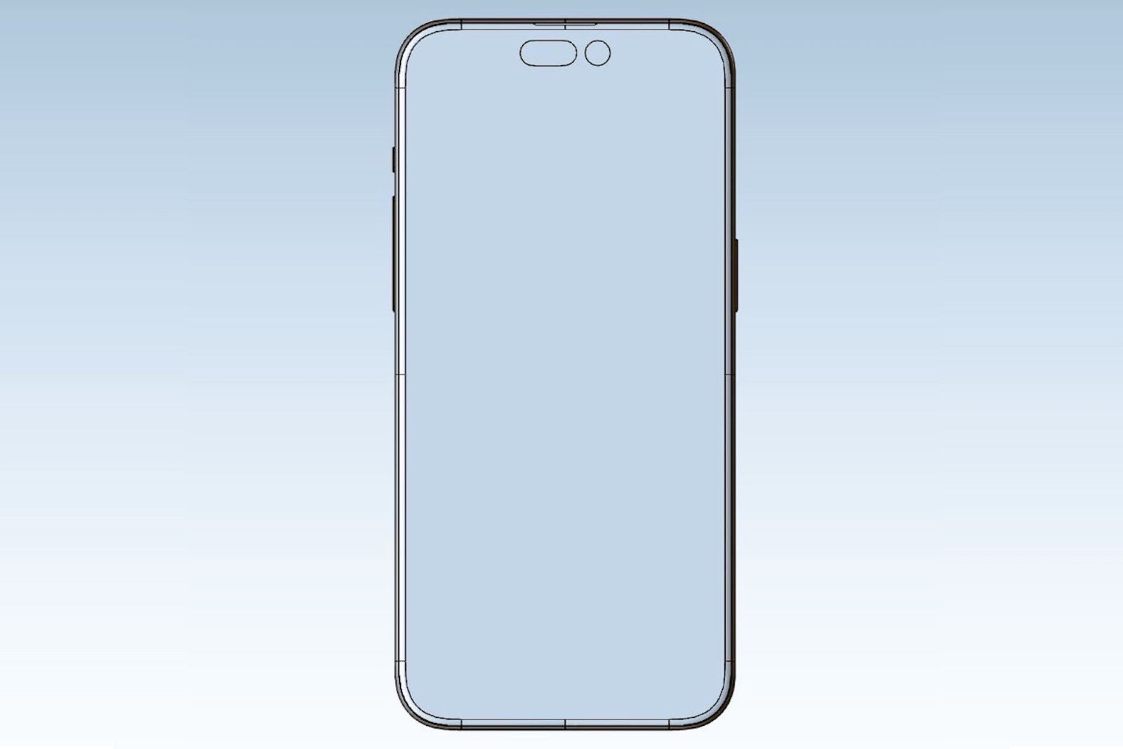 Безумно тонкие рамки iPhone 15 Pro подробно описаны на просочившемся изображении САПР