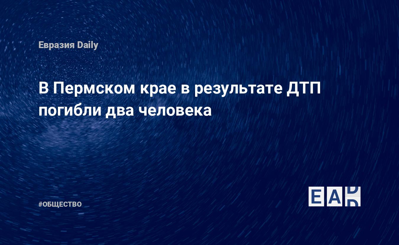 В Пермском крае в результате ДТП погибли два человека — Financial Times