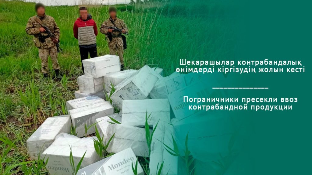 Пограничники КНБ предотвратили незаконный ввоз табачной продукции