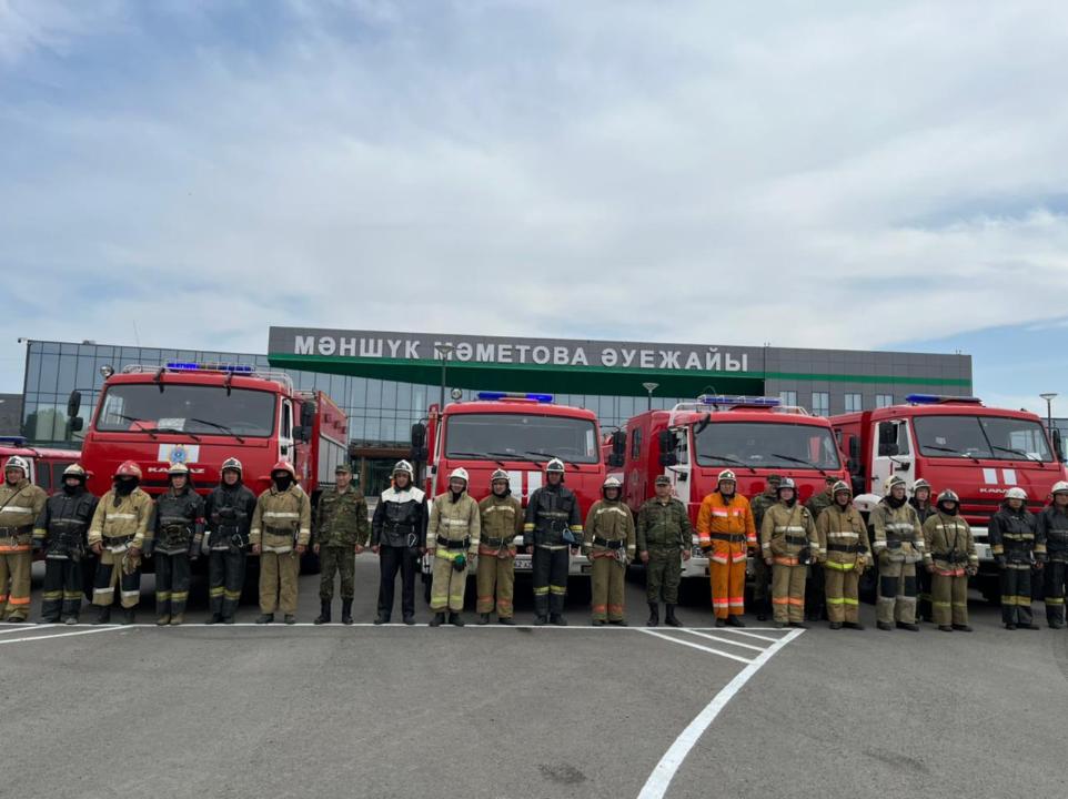 Пожарно-тактические учения прошли в Уральске