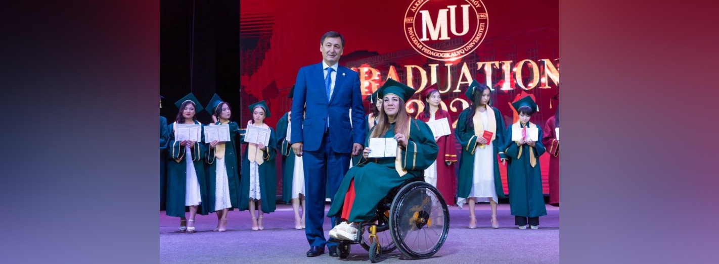 Чемпионка паралимпиады получила диплом Margulan University