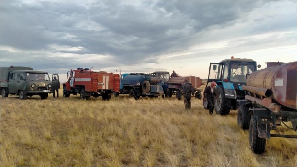 Пожар в Акмолинской области ликвидирован