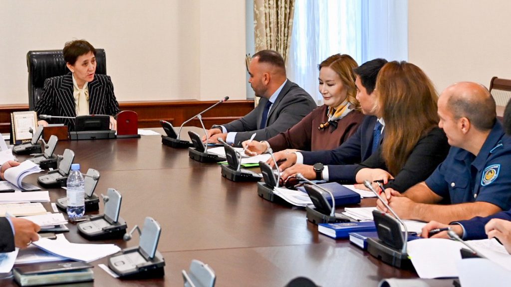 Тамара Дуйсенова провела совещание по вопросам профилактики бытового насилия