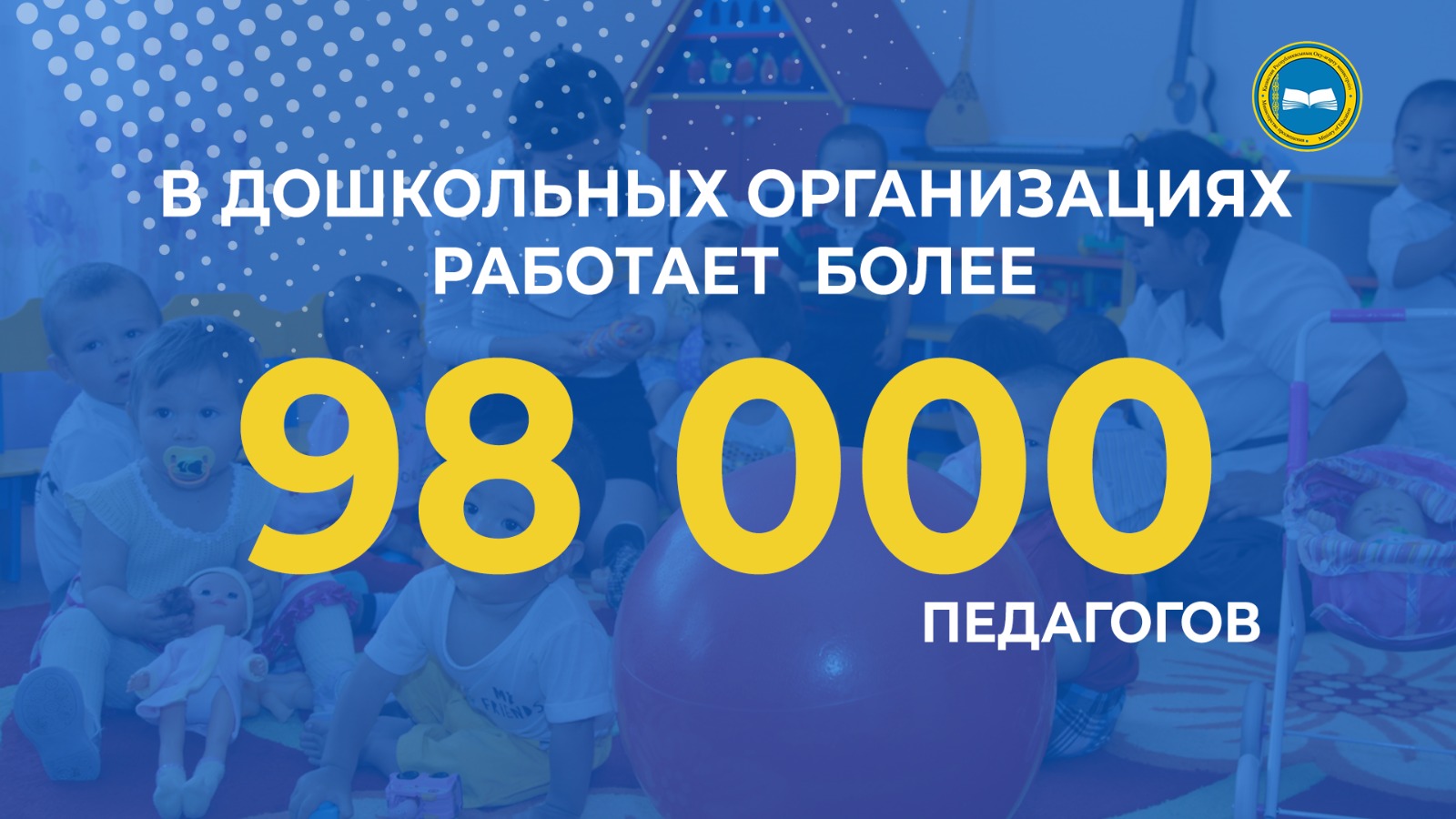 Масштабы дошкольного образования в Казахстане: 98 000 педагогов и 89,1% покрытия
