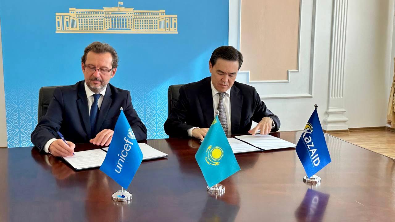 «KazAID» и ЮНИСЕФ расширяют сотрудничество в области прав ребенка