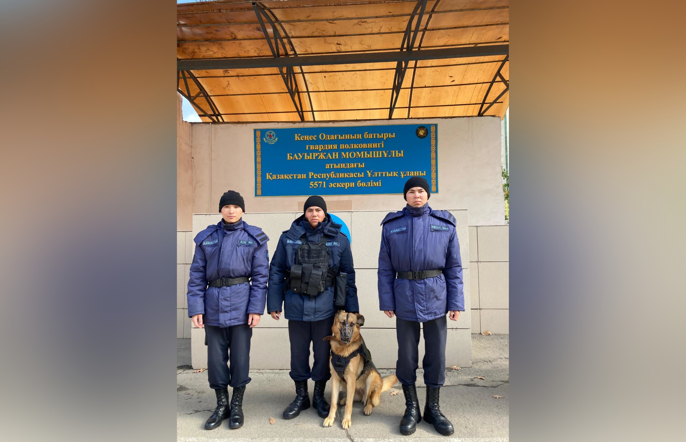 Кинолог-гвардеец совместно с патрульными задержали мужчину с наркотиками в Алматы