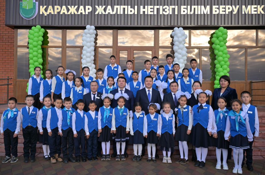 Открытие новой школы в отдаленном селе Каражар
