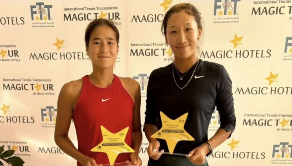 ITF W25: Жибек Куламбаева и Гао Синьюй празднуют победу в Тунисе