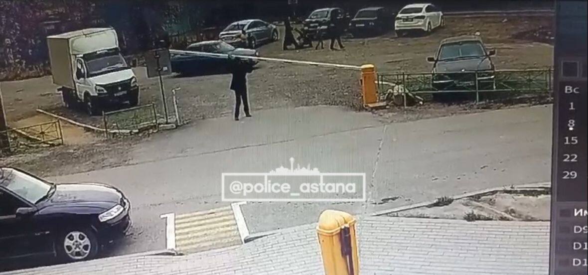 На 5 суток арестовали вандала, повредившего шлагбаум в Астане