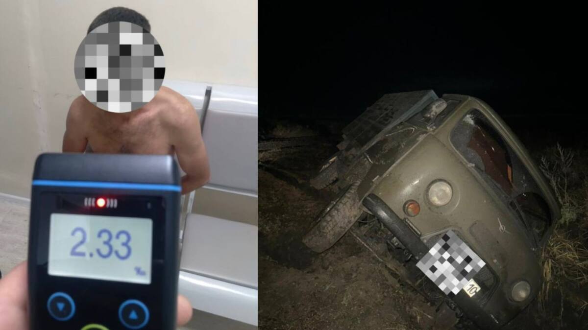 Пьяный водитель стрелял из ружья по полицейским в Костанайской области