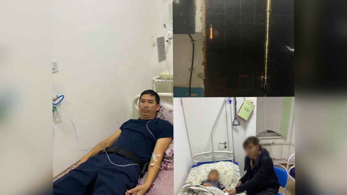 Участковый инспектор полиции спас из пожара 6-летнего ребенка в Таразе