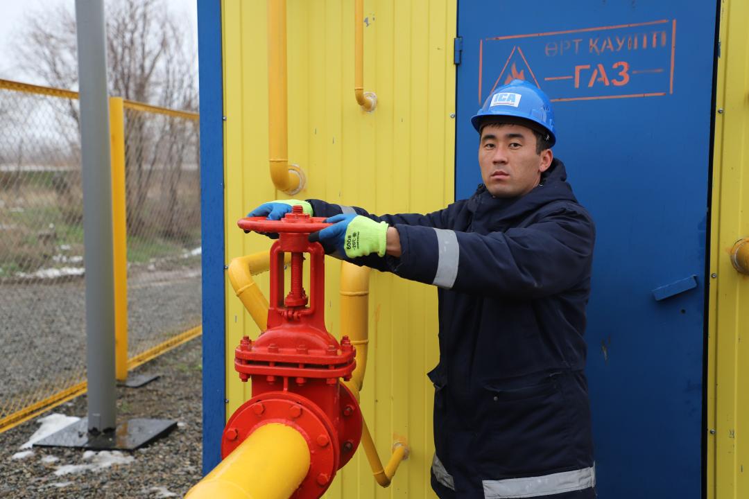 Доступ к газу получили жители жилого массива "Ынтымак"
