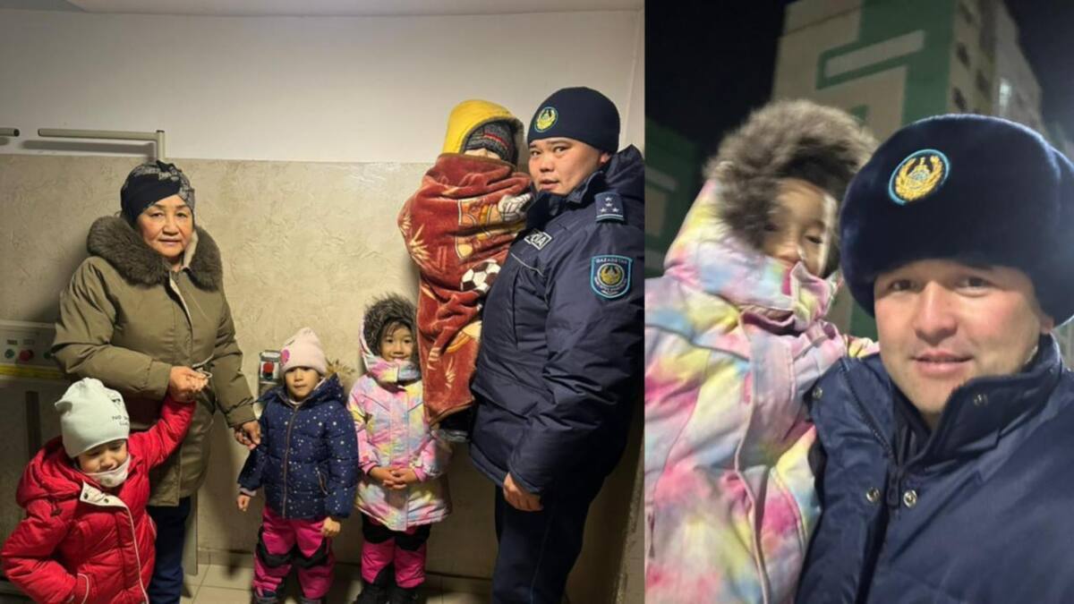 Бабушке с четырьмя внуками помогла полиция в Алматы