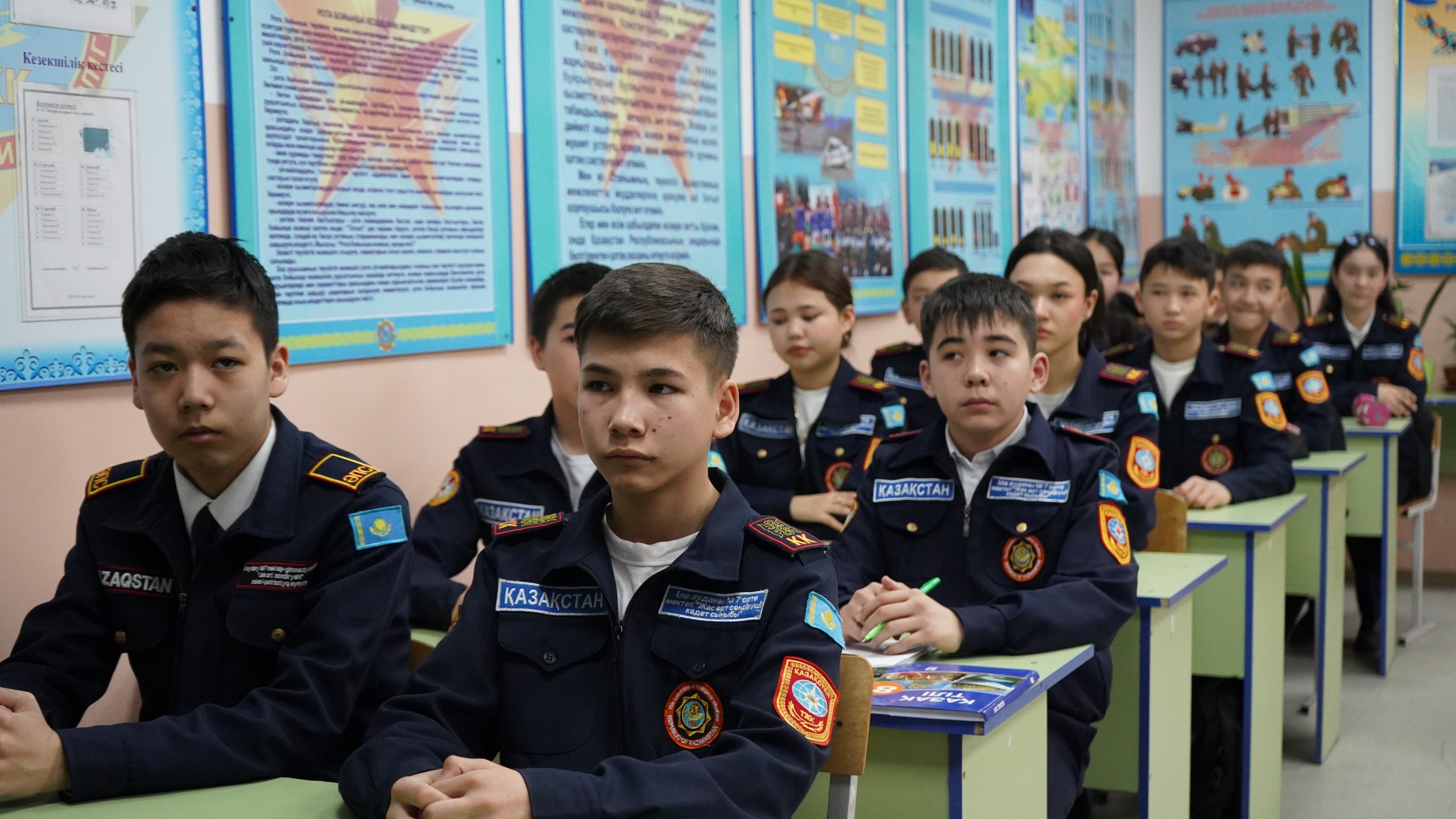 Посещение военно-патриотического класса «Жас өрт сөндіруші» Алматинской области