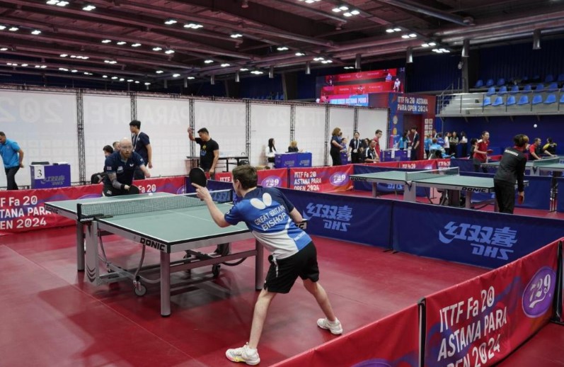 Астана приняла турнир по паранастольному теннису ITTF Fa20 Astana para open 2024
