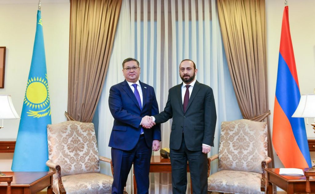 Казахстан и Армения подтвердили взаимную приверженность углублению взаимодействия