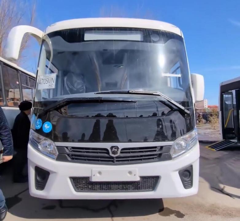 Новые автобусы вышли на маршруты в Карагандинской области