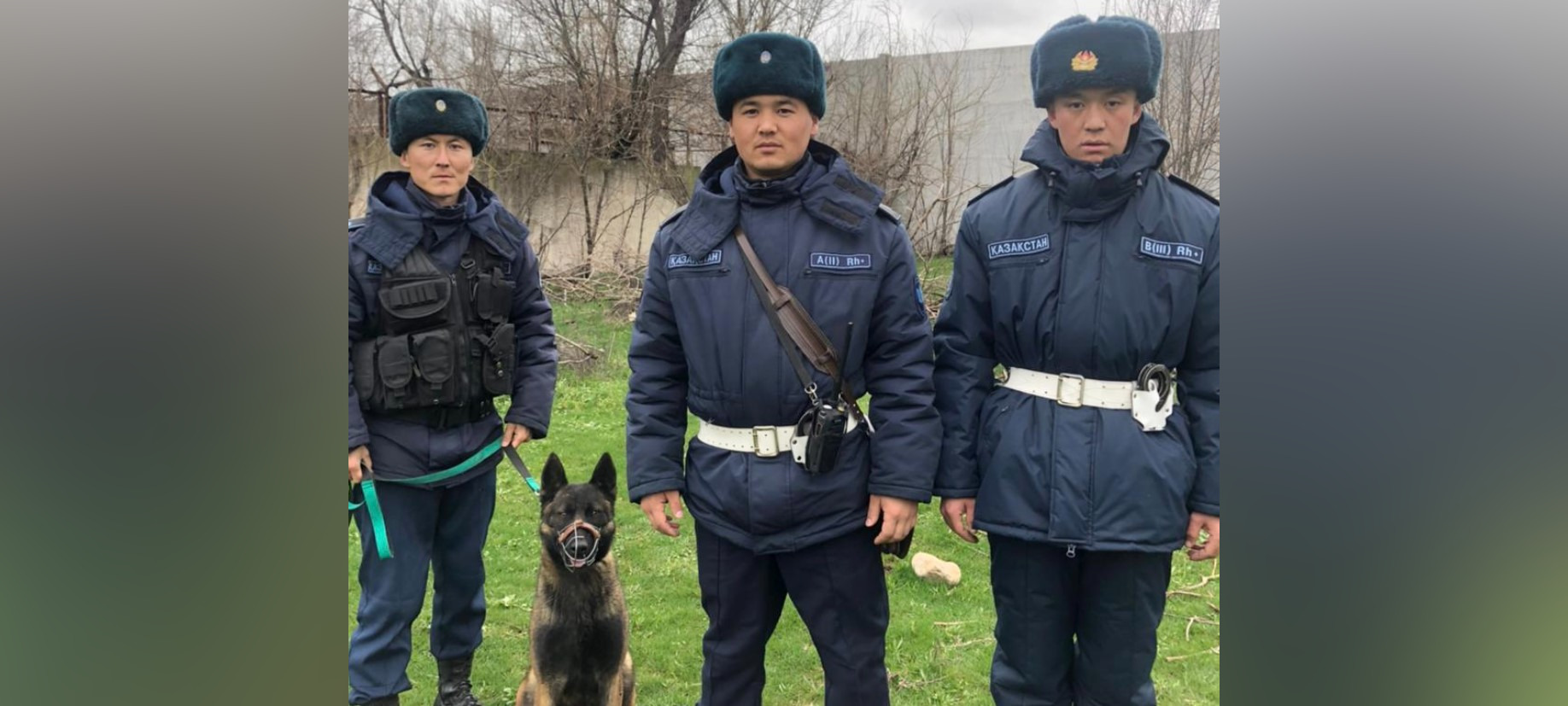 Очередной пакет с запрещенным веществом обнаружили гвардейцы в Шымкенте