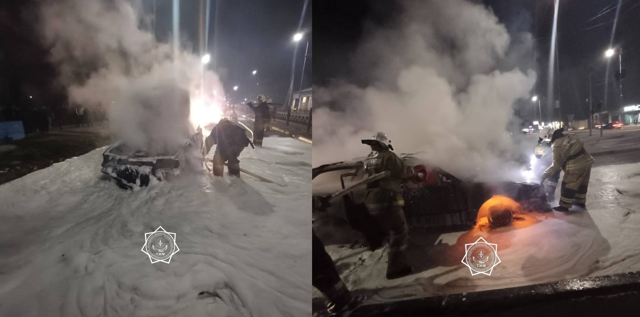 Пожары в Алмате, Шымкенте и Караганде: автомобили под угрозой