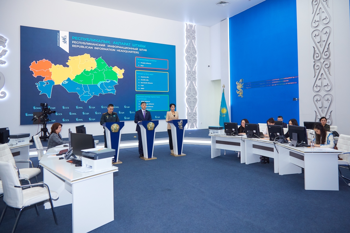 В Северо-Казахстанскую область направлено 525 служащих и около 100 единиц техники