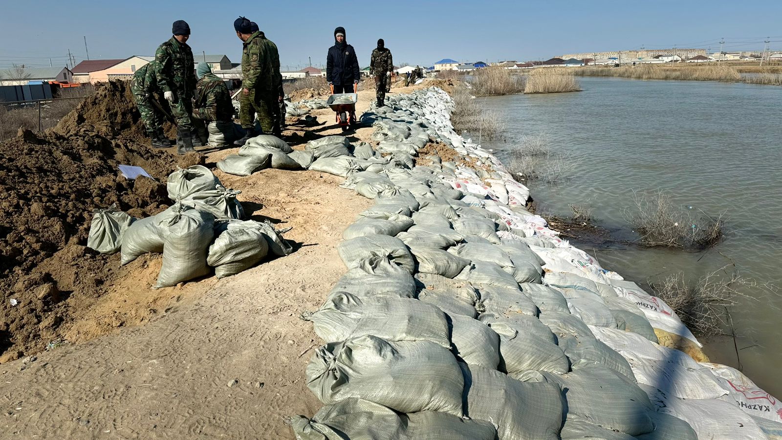 Паводковая обстановка в Жылыойском районе Атырауской области