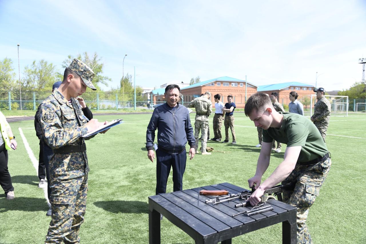 Военно-патриотический турнир для студентов колледжей прошел в Астане