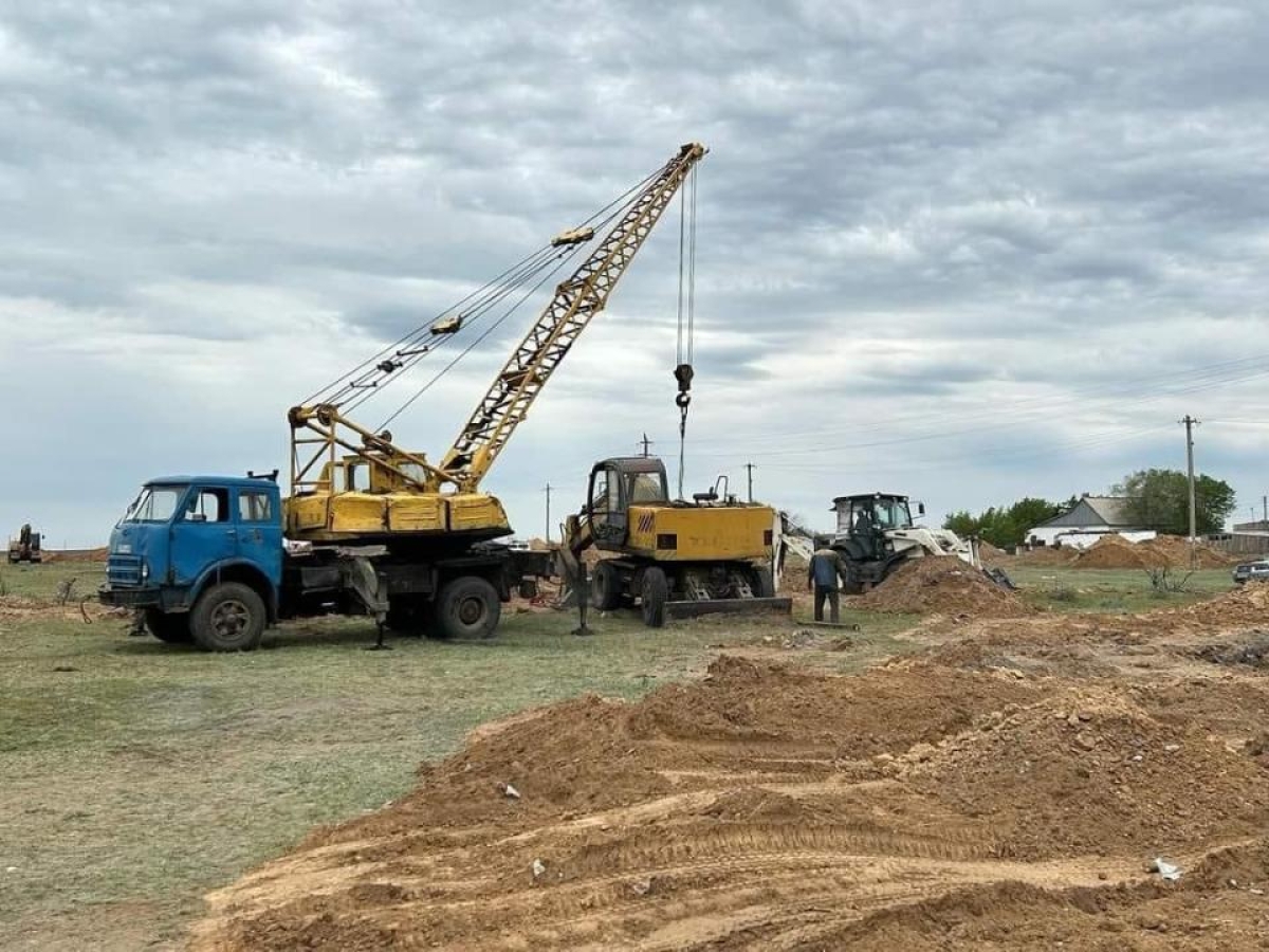 В Амангельдинском районе Костанайской области началось строительство домов для пострадавших от паводка